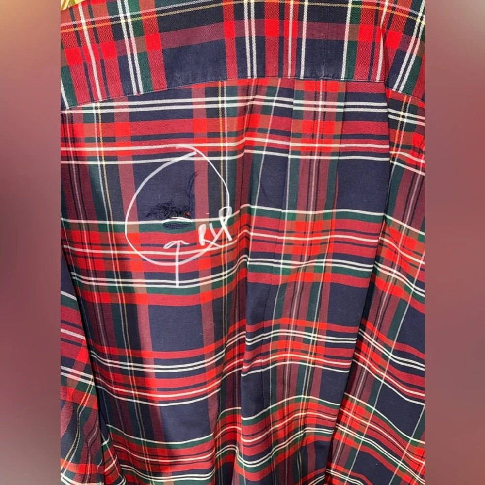 Ralph Lauren Men’s Big Shirt Plaid Size L - Picture 4 of 6